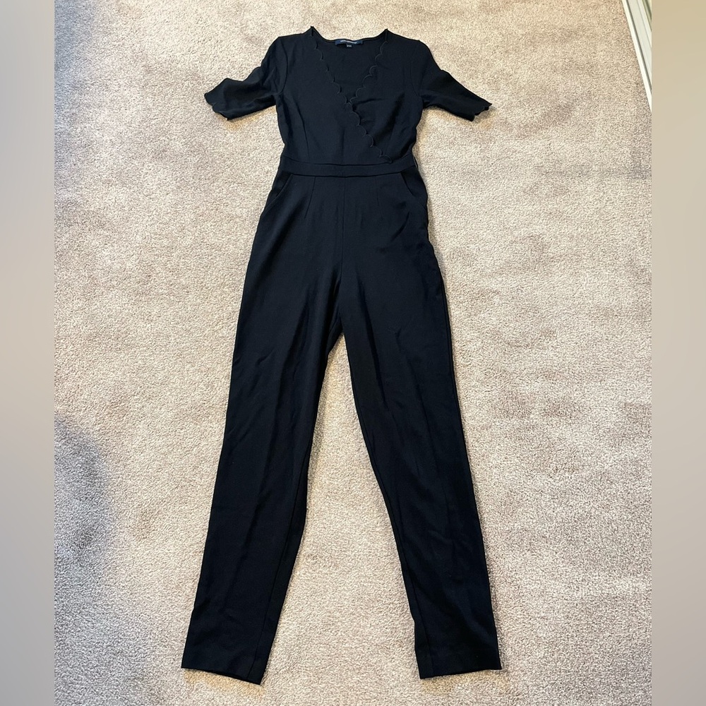 French Connection Black Stretchy Jumpsuits, Size S